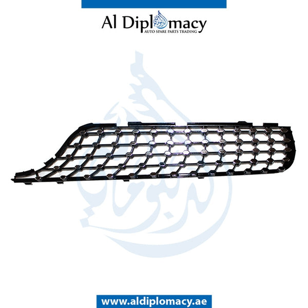 Right Upper SHOW GRILLE Trim, AMG Style, CHROME & BLACK for Mercedes-Benz GLC Class W253 (2015-2022) models, Part Number T-2538881400